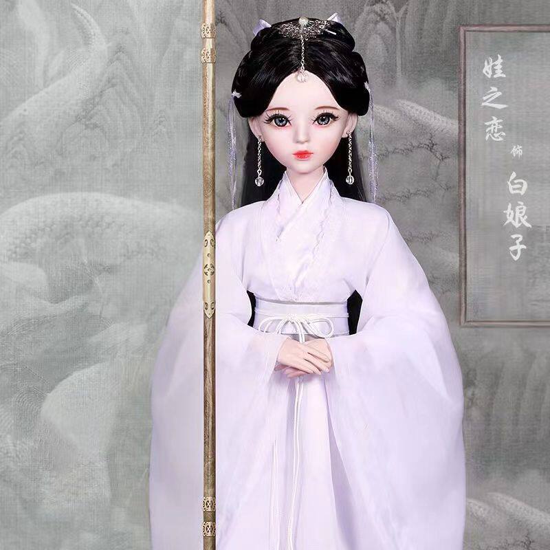 网红古风古装芭比娃娃bjd新中国风汉服人偶摆件盲盒女生贴心礼物
