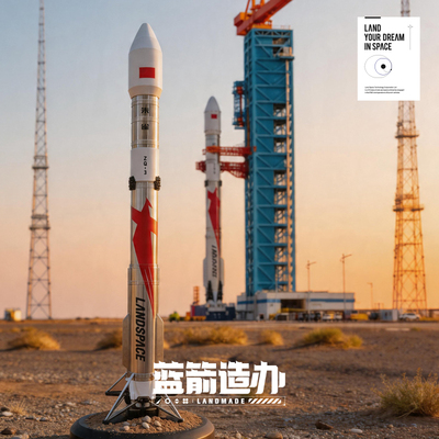 朱雀三号运载火箭1150模型