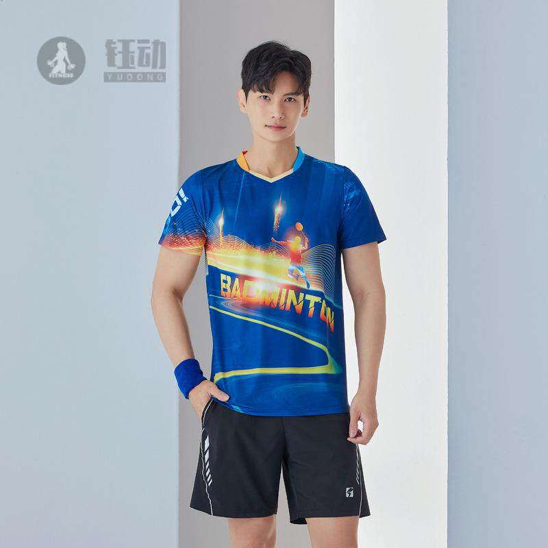 新款儿童羽毛球服女短袖运动衣套装男短裤裙乒乓比赛队服团购印字