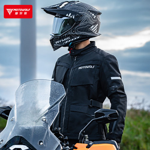 摩多狼防摔保暖冬季骑行服拉力服