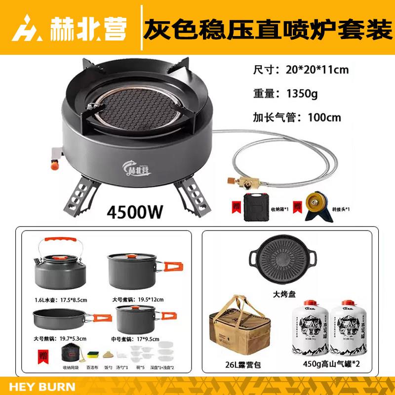 红外线两件式卡式炉可携式燃气炉户外煮茶炉野炊全套装备露营炉具