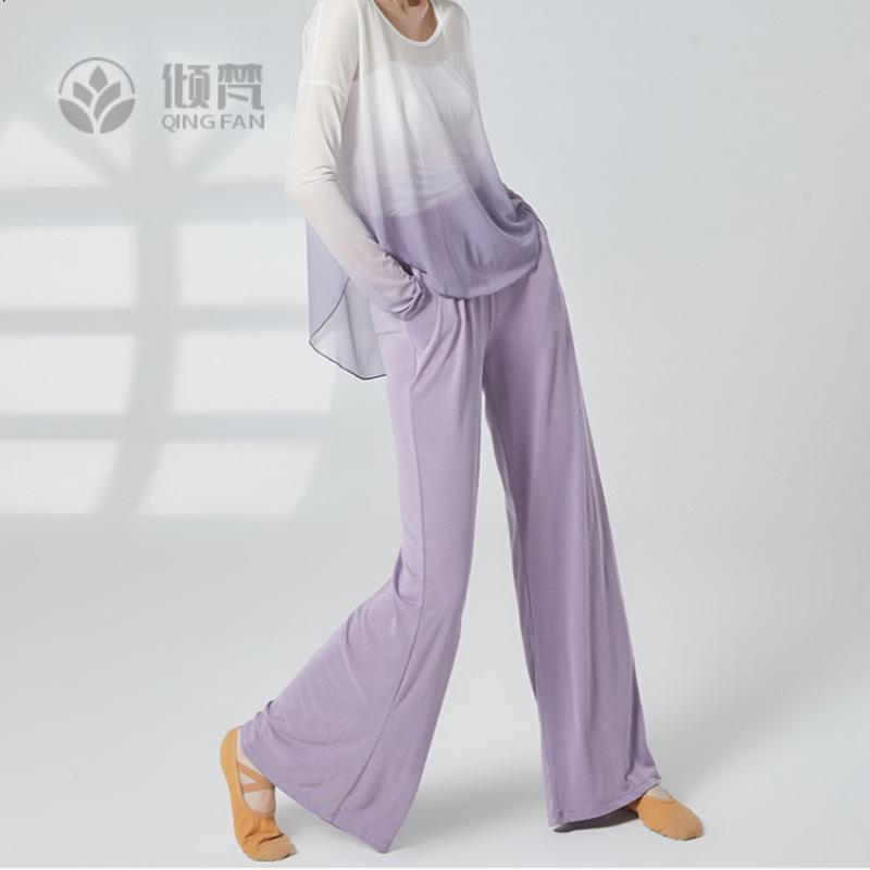 古典舞服女阔腿直筒口袋万年裤|