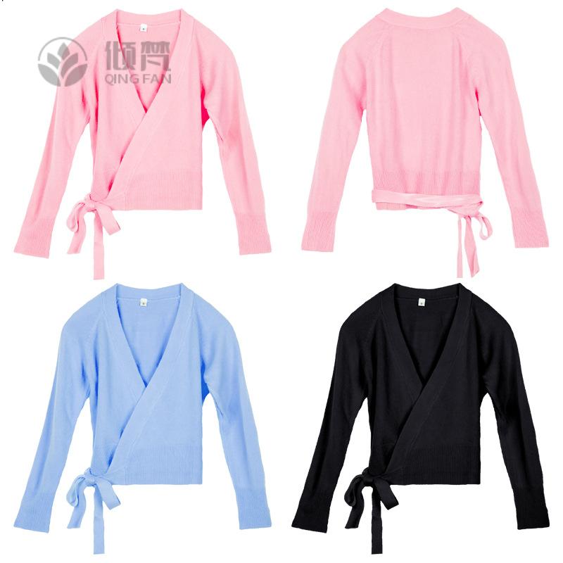 儿童舞蹈毛衣开衫外套女童练功服
