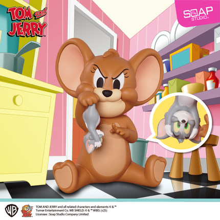 Soap Studio猫和老鼠杰瑞拿捏汤姆搞怪摆件潮玩生日送礼