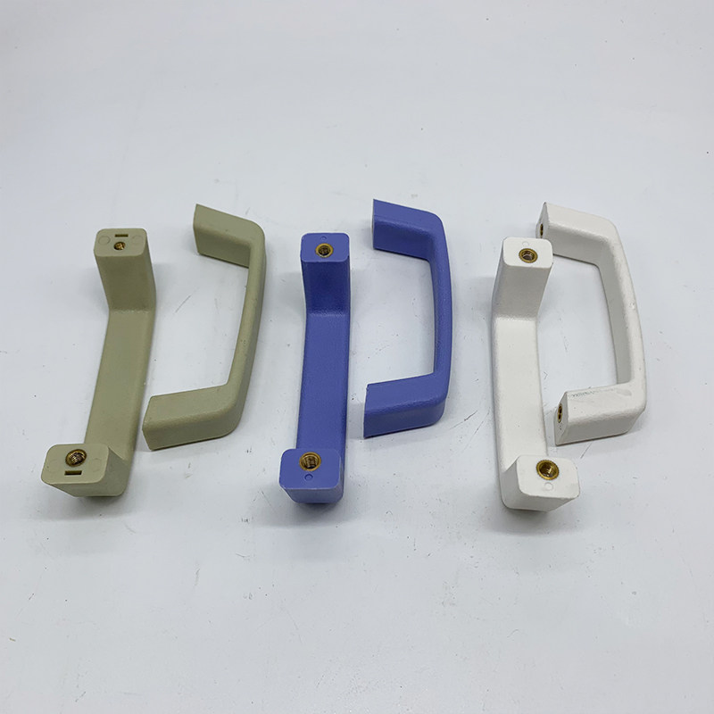 新疆西藏包邮pp塑胶电镀通风柜门把手瓷白色内嵌式拉手实验室防腐