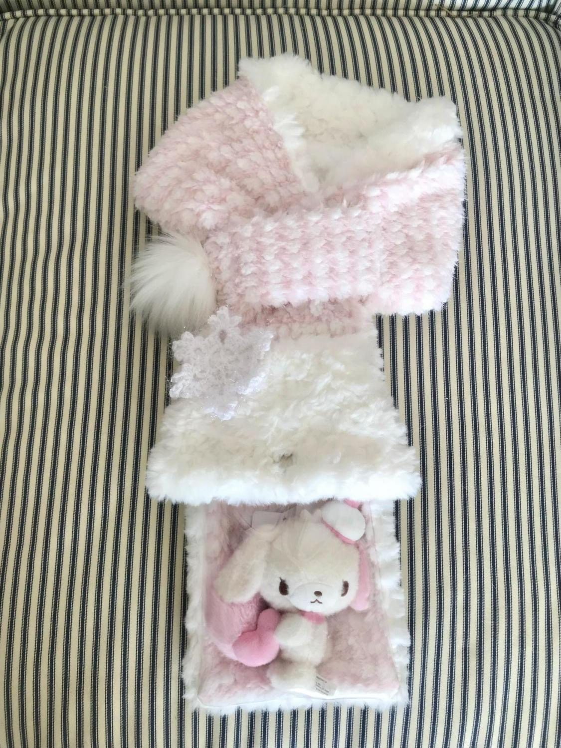 日系美少女粉色二次元秋冬季保暖毛绒围脖甜美毛球绒雪花围巾,模玩/动漫/周边/娃圈三坑/桌游,Cosplay女装/cos女装,淘宝优惠券,粉丝福利购,淘宝优惠卷