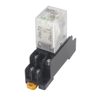 中继HH62P小型继电器 LY2NJ带灯配底座 交流直流12V24V中间继电器