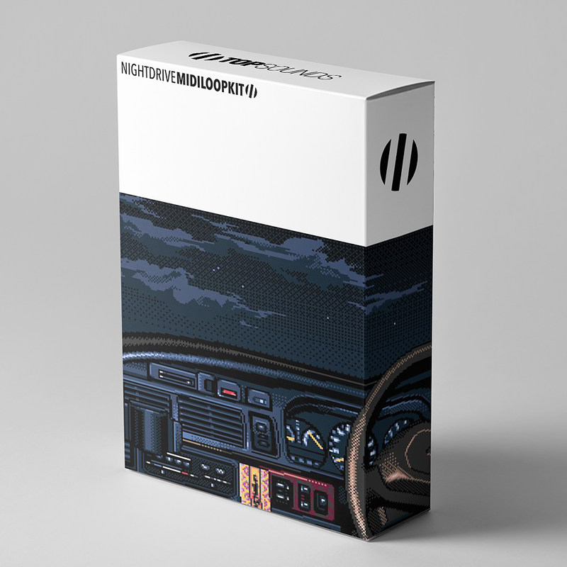 night drive嘻哈旋律midi文件包topsounds编曲制作素材【买2送1】