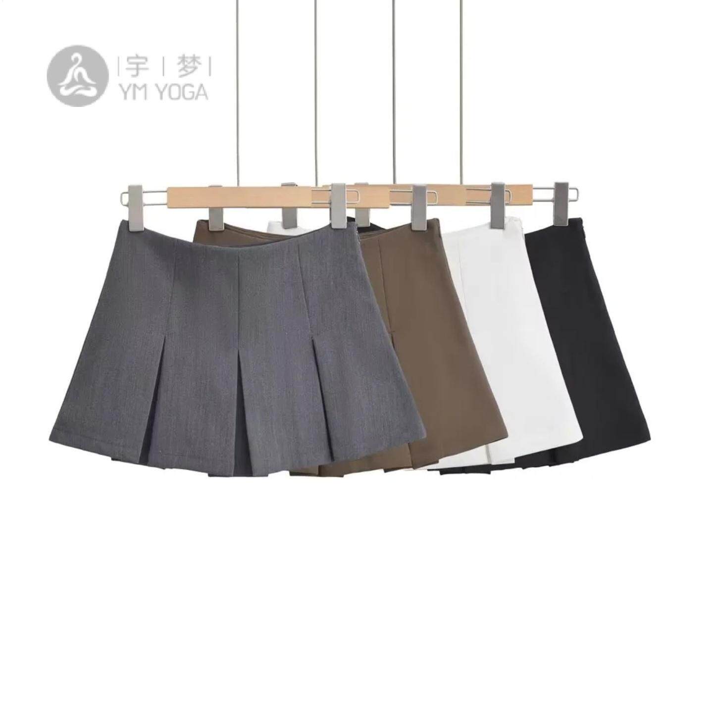 2025春夏款辣妹高腰百搭A字半身裙女短裙减龄防走光百褶裙潮