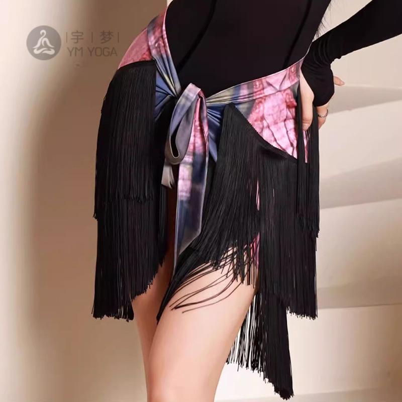 新款成人拉丁舞服女流苏多层斜摆