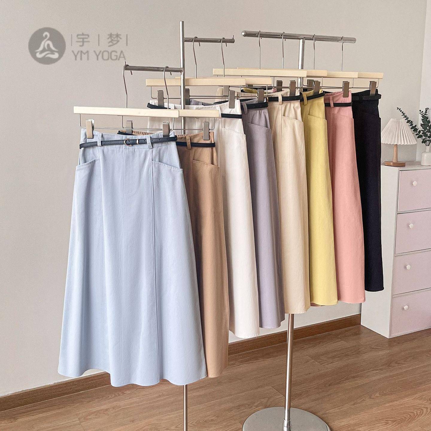 春上新款纯色简约女半身裙｜显瘦