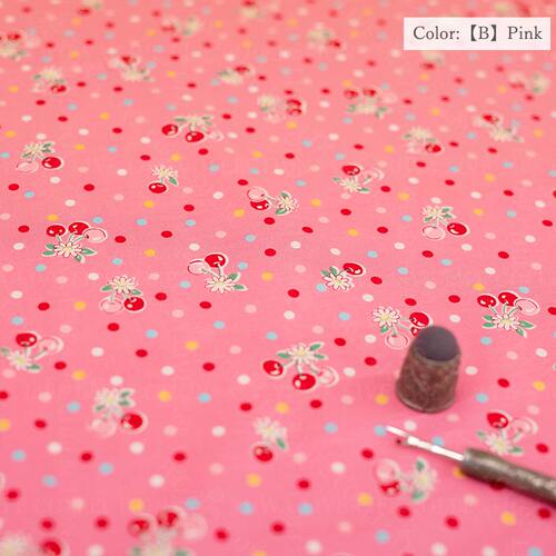 AT829863 YUWA名师松山敦子“Cherry Drop”印花布 100棉