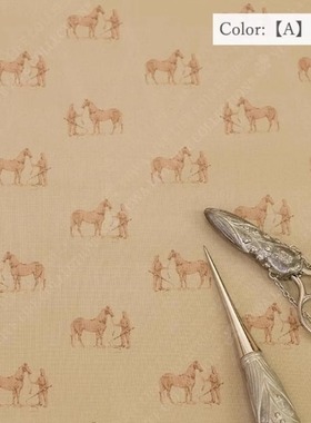 KS826779 日本YUWA名师布早苗Chantilly cheval全棉印花布料