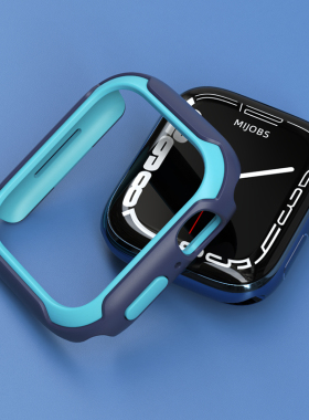 适用于苹果手表保护壳applewatch保护壳表带iwatch保护套iwatch7保护壳applewatch6/5/4/se表壳手表壳改装框