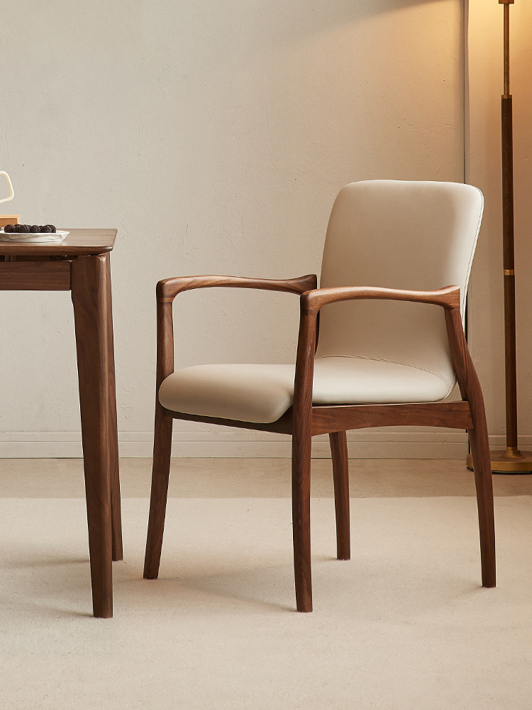 北美黑胡桃餐椅实木软袋与扶手餐椅覆古风格的餐桌和椅子靠背椅完,住宅家具,餐椅,淘宝优惠券,粉丝福利购,淘宝优惠卷