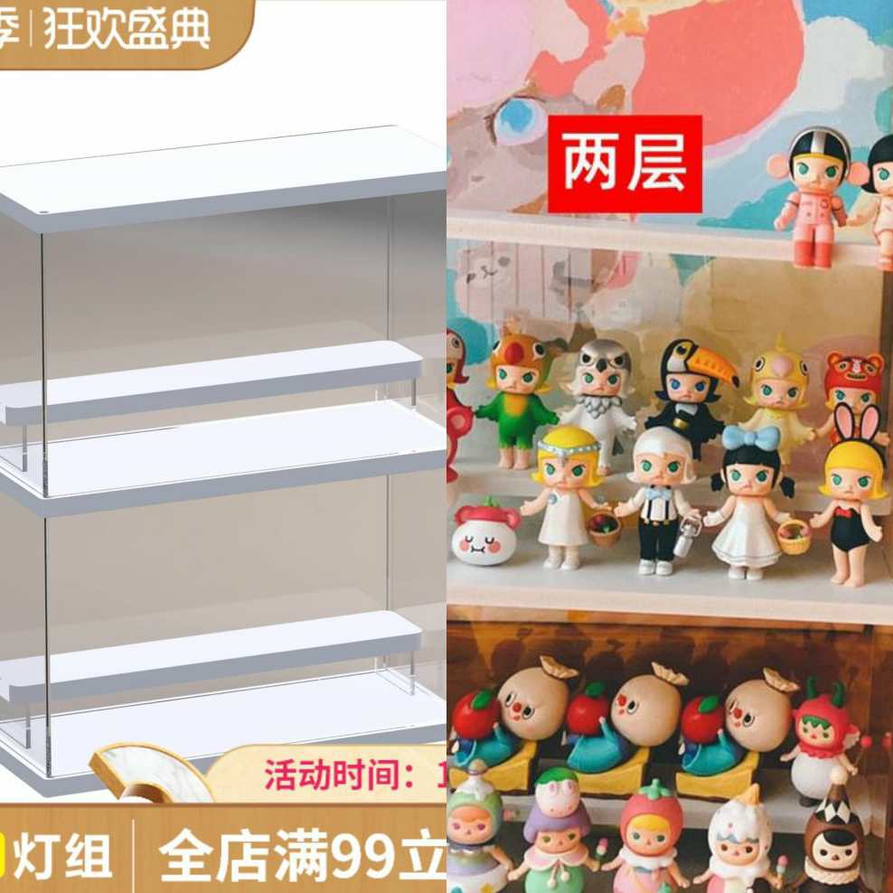 新款 开门式容量公仔收纳柜盒子盲盒娃娃盒玩偶展示架摆件储物架在类目 商业/办公家具, 货架/展柜, 精品展柜/陈列柜中 - 来自Buy2taobao.com提供专业的淘宝代购服务