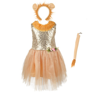 男女款 网纱tutu连衣裙 狮子套装