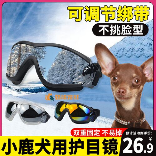 小鹿犬专用狗狗护目镜宠物配饰小狗墨镜防风眼镜小型犬太阳镜骑行
