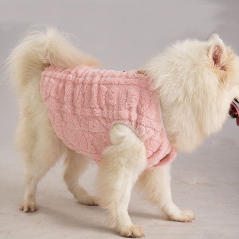 狗狗衣服秋冬加厚保暖背心猫咪睡衣金毛萨摩耶泰迪田园小中大型犬