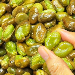 云南保山翡翠蚕豆带壳绿心蚕豆瓣酥香美味下酒菜炒货零食油炸炒货