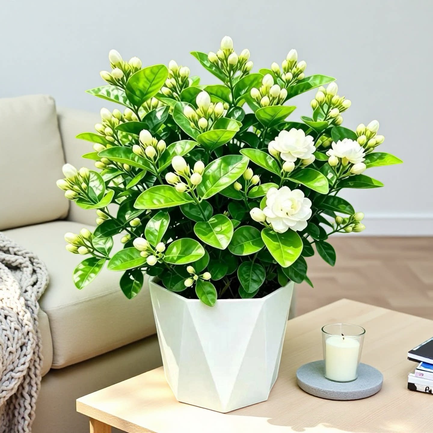 茉莉花盆栽花卉植物室内花四季开花树苗阳台庭院好养易活驱蚊绿植