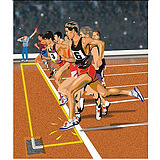 跑步计数打卡运动手环计时记圈马拉松定位系统运动场自动计时计圈