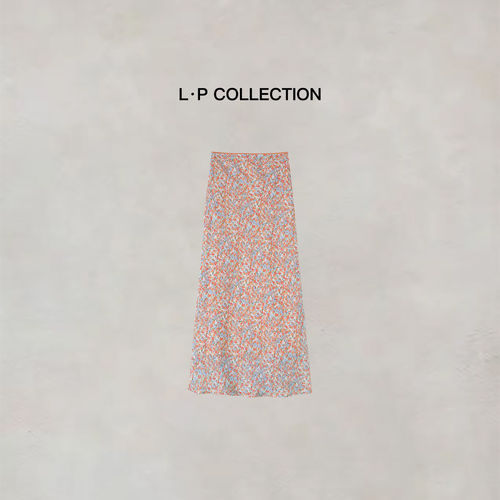 L·P“碎花半裙”夏季碎花弹力腰轻薄长裙女