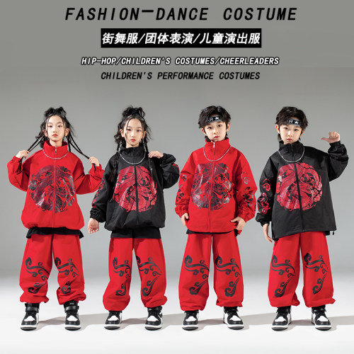 儿童中国风演出服喜庆表演服装