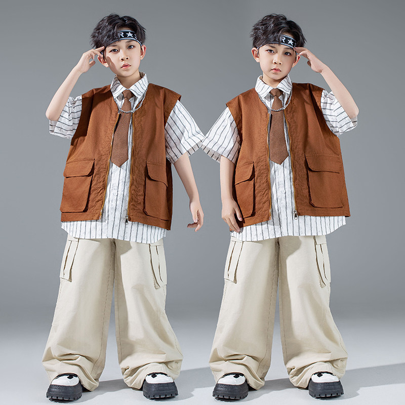 街舞儿童潮服hiphop嘻哈套装图片