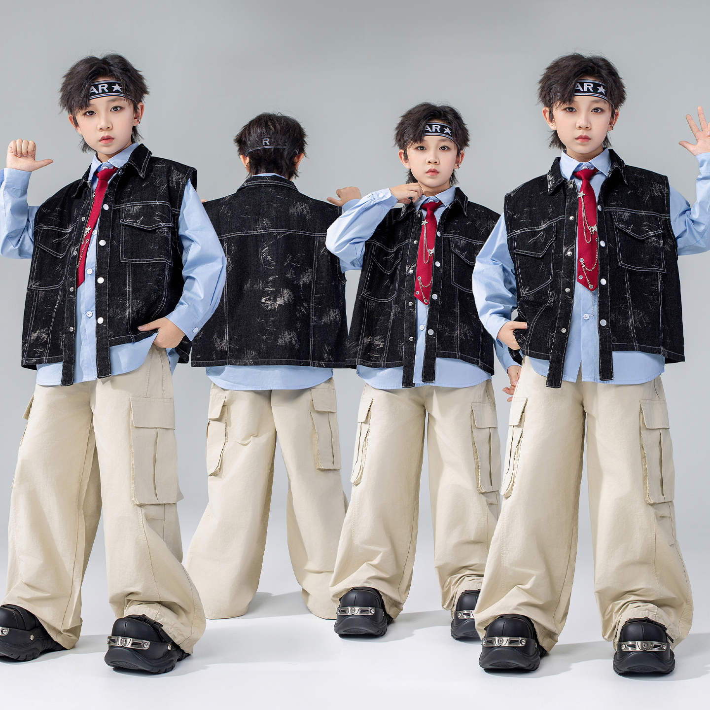 街舞儿童潮服hiphop嘻哈套装
