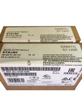6ES7222-1BD30-0XB0西门子原装6ES72221BD300XB0数字输出 SB 1222