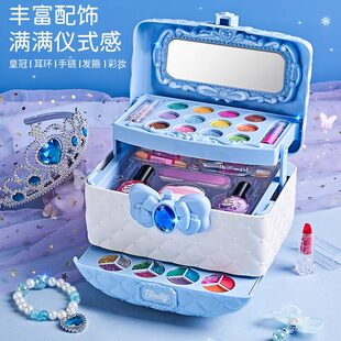 小女孩盒真油冰雪女童儿童彩妆套装艾莎爱莎化妆品丽萨公主