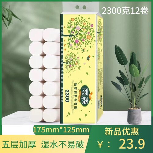 大长卷无芯卷纸RainForest/雨森