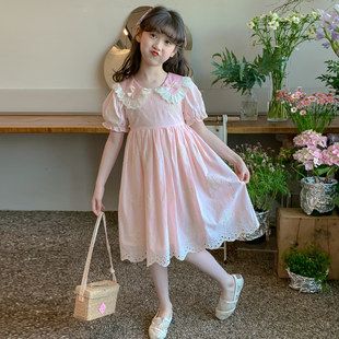 女童夏装连衣裙2026新款洋气时髦儿童装夏季公主裙女孩中大童裙子