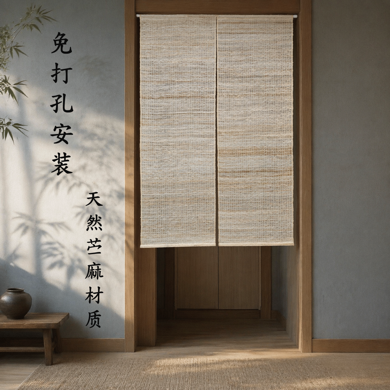 苎麻门帘苎麻夏布手工品