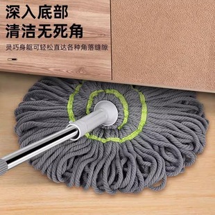 自拧水旋转拖把2024家用懒人免手洗地拖吸水拖布一拖净大墩布轻便