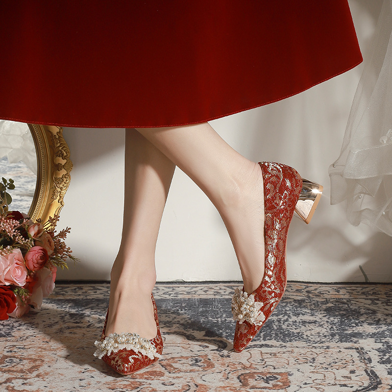 Isabella婚鞋秀禾婚纱年新款夏季