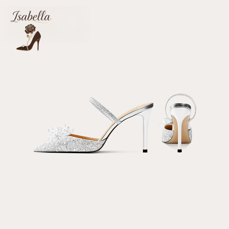Isabella夏季水晶高跟鞋婚礼伴娘
