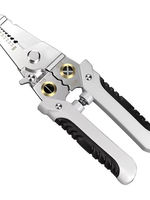 Multi-functional wire stripper, a 16-in-1 stainless steel wire cutting tool specially designed for electricians, is a tool for removing wire insulation thumbnail 8