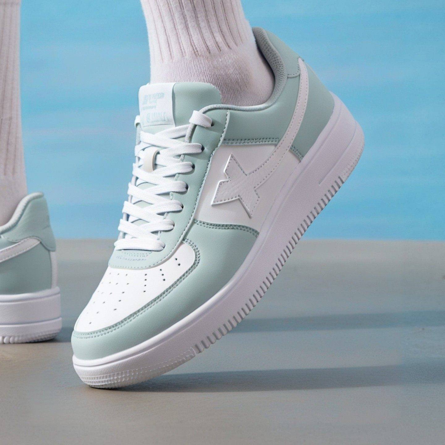 特步小白鞋女鞋冬季情侣休闲鞋子男鞋空军一号厚底百搭运动鞋板鞋,运动鞋new,跑步鞋,淘宝优惠券,粉丝福利购,淘宝优惠卷