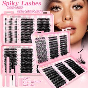 Spiky Lashes睫毛书仙子30D欧美亚马逊DIY分段小恶魔跨境假睫毛