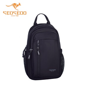 SEOSEOO九州袋鼠男包2026新款商场同款小众轻便布胸包单肩包69196