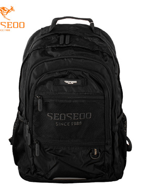 SEOSEOO九州袋鼠正品2025新款小众撞色双肩包书包旅游登山包68130