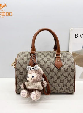 SEOSEOO九州袋鼠女包正品2025新款小众大容量枕头包手提斜挎78688