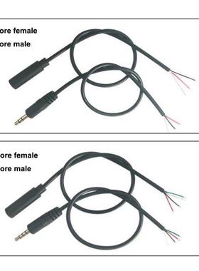 1M 30cm 3.5mm 3Pin 4pin AUX Male Female Connector Audio Exte