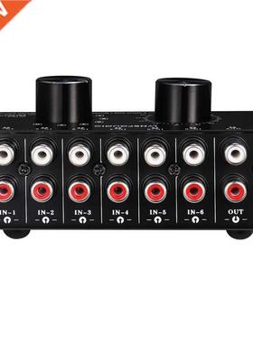 6 Input 1 Output Switcher Audio Source Selection Switcher RC