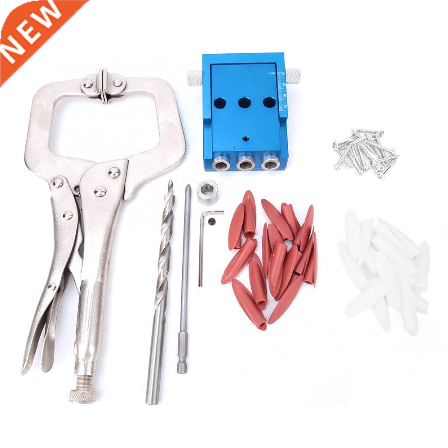 Hole Locator Aluminum Alloy Woodworking Inclined 3 Holes Pos