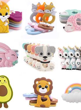 Tiny Rod BPA Free Food Grade Silicone Teethers Cartoon Anima