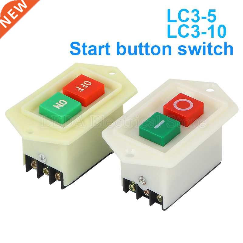 LC3-5 LC3-10 10A/380V Start Stop Push Button Switch ON-OFF 2