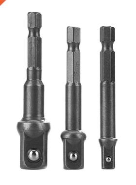 3pcs Chrome Vanadium Steel Socket Adapter Power Set Hammer C